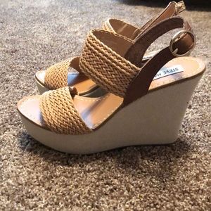 Tan Steve Madden Wedges Size 8